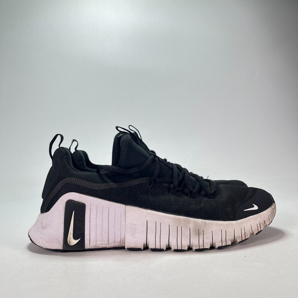 Nike Free Metcon 6 Black White Training Shoes Sneakers FJ7127-001 Men's Size 9